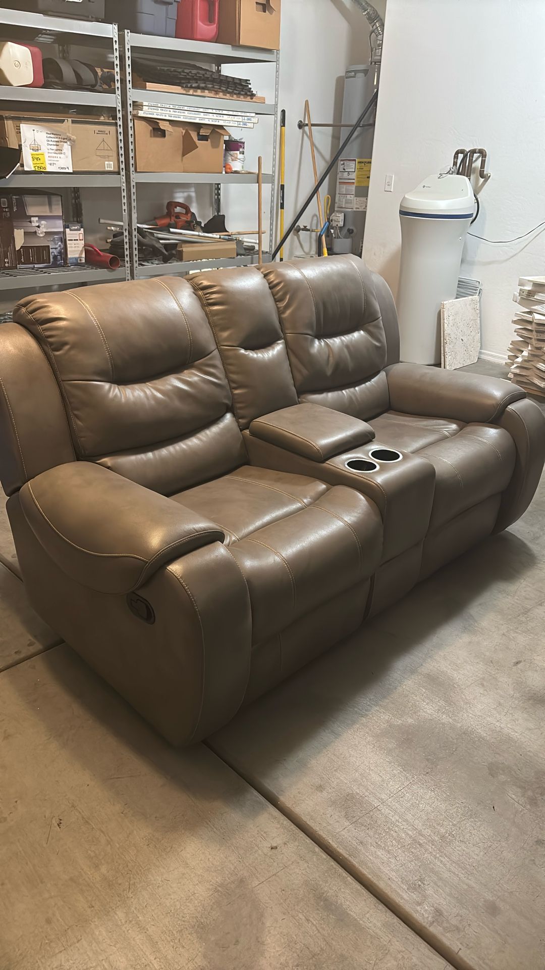 A- Sofa and Recliner