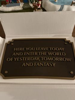 Disney collectible plaque