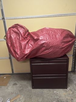 File Cabinet & Christmas Tree