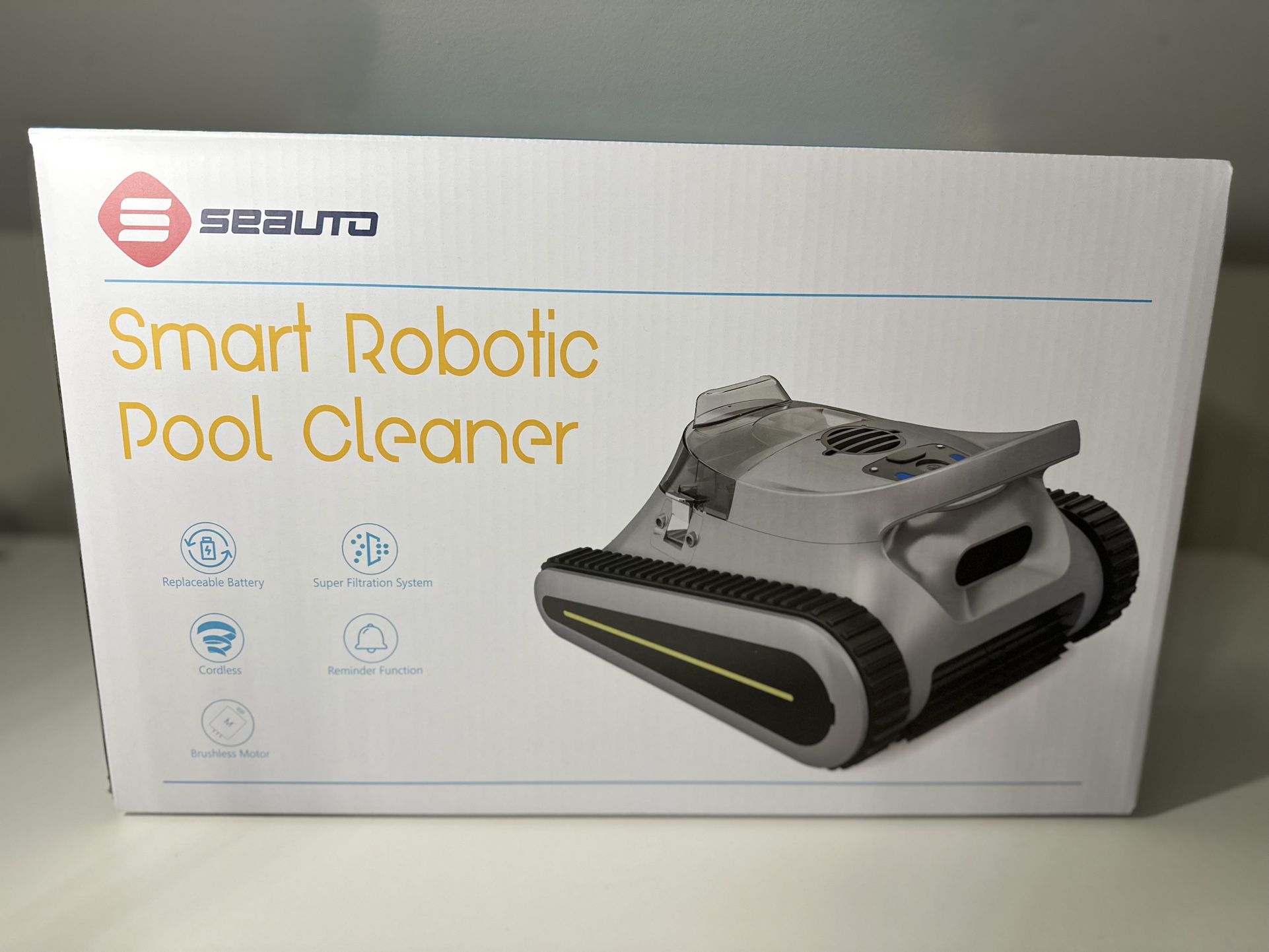 Seauto Pool Vacuum, Above And In Ground Pools, Robot Cleaner Cordless, Climbing