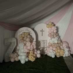 Baptism Balloon Decor