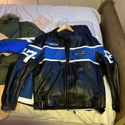 First Racing Motorcycle Leather Jacket 
