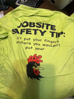 7 Large high viz shirts one is a long sleeve