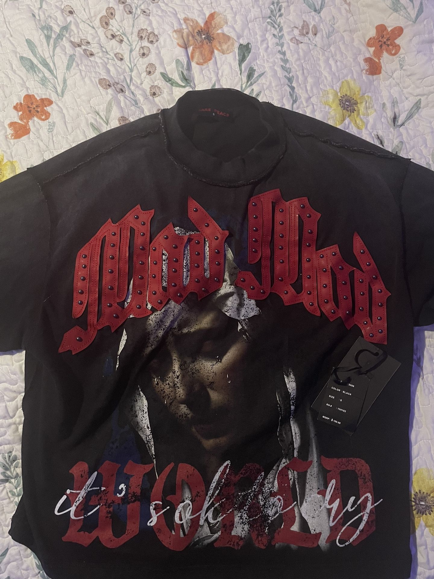 Rare Mad World Cropped T Shirt
