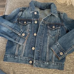 Gap Toddler Mickey Mouse Denim Jacket Size 5T