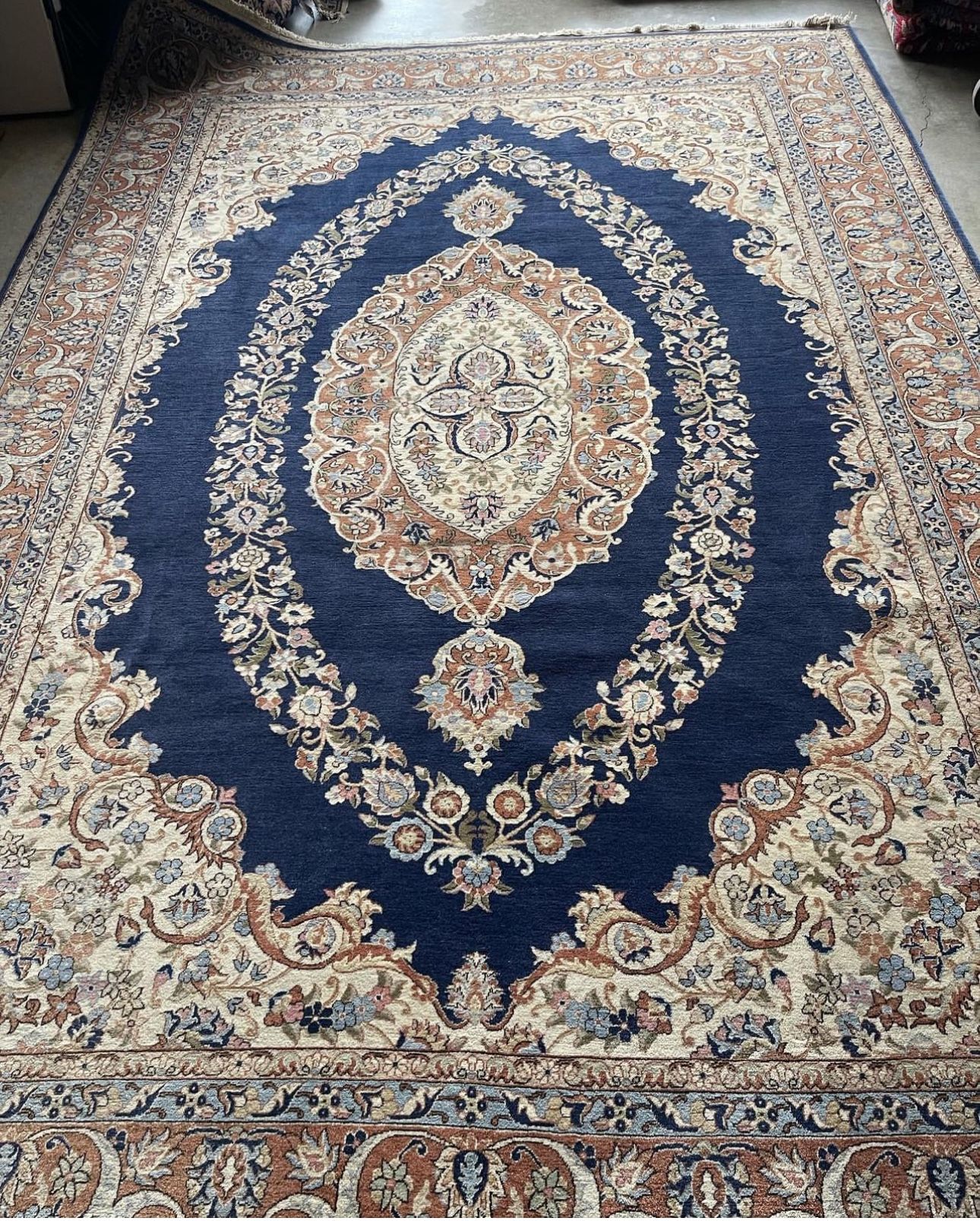 Antique Handmade Persian Tabriz Rug