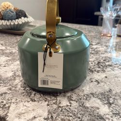 2qt Coated Tea Kettle New