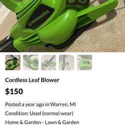 cordless Leaf Blower 