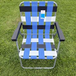 Web Strap Folding Chair Blue - Room Essentials 