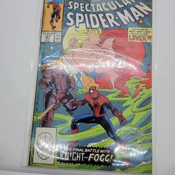 Marvel Comics The Spectacular Spiderman #167 The Final Battle With Knight & Fogg 1990