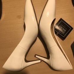 WOMEN DAILY SHOES SAN FRANCISCO SIZE 9M WHITE HEELS