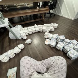 Pampers Diapers Size Newborn, 1 & 2