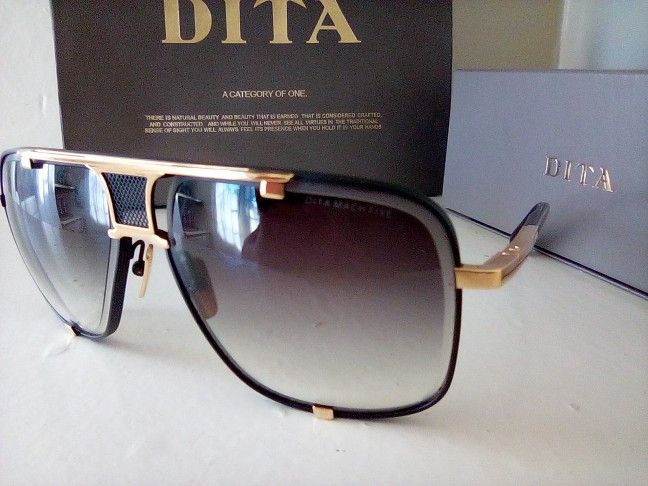 Dita Mach Five Gold Titanium Authentic Sunglasses