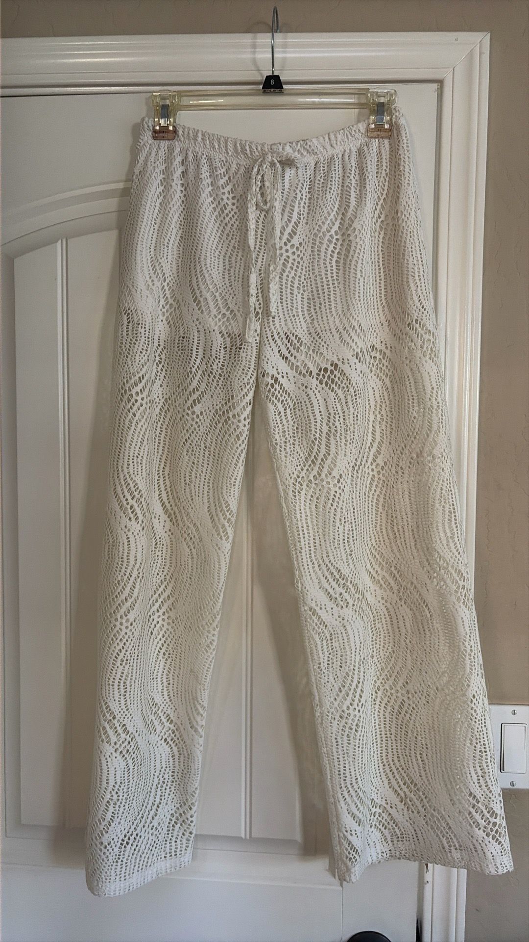 Bathing suit cover up pants with slip