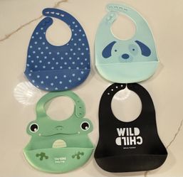 Silicone Bibs X4