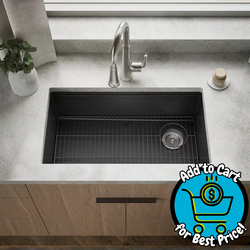 KOHLER Billings Undermount 32.5-in x 18.31-in Composite Single bowl Kitchen Sink