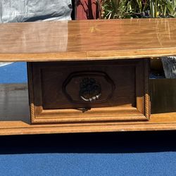 Wooden Oval Coffee Table Traditional Spanish Mediterrean 