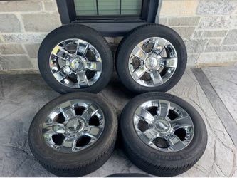 20’ Silverado Tahoe Suburban Sierra Denali Wheels Tires 6 Lug