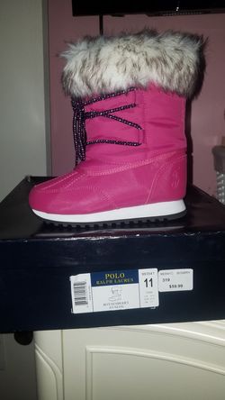 POLO RALPH LAUREN BOOTS SIZE 11C