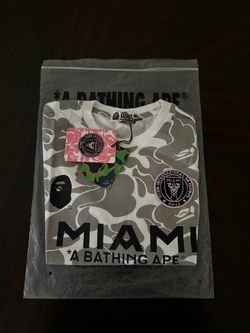 Bathing ape x inter Miami tee size S