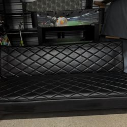 Black Leather Futon 