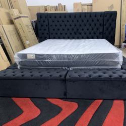 $1299 Brand New King Bed Frame With Mattress (Read Description Below)