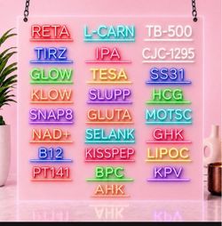 Peptide LED wall decor