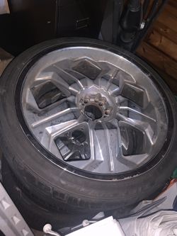 22” rims /chrome , all 4 tires