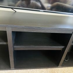 Modern Wooden TV Stand with Shelf Storage