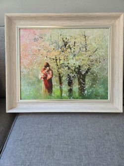 Framed Print "Heavenly Blossom" by artist Yongsung Kim.