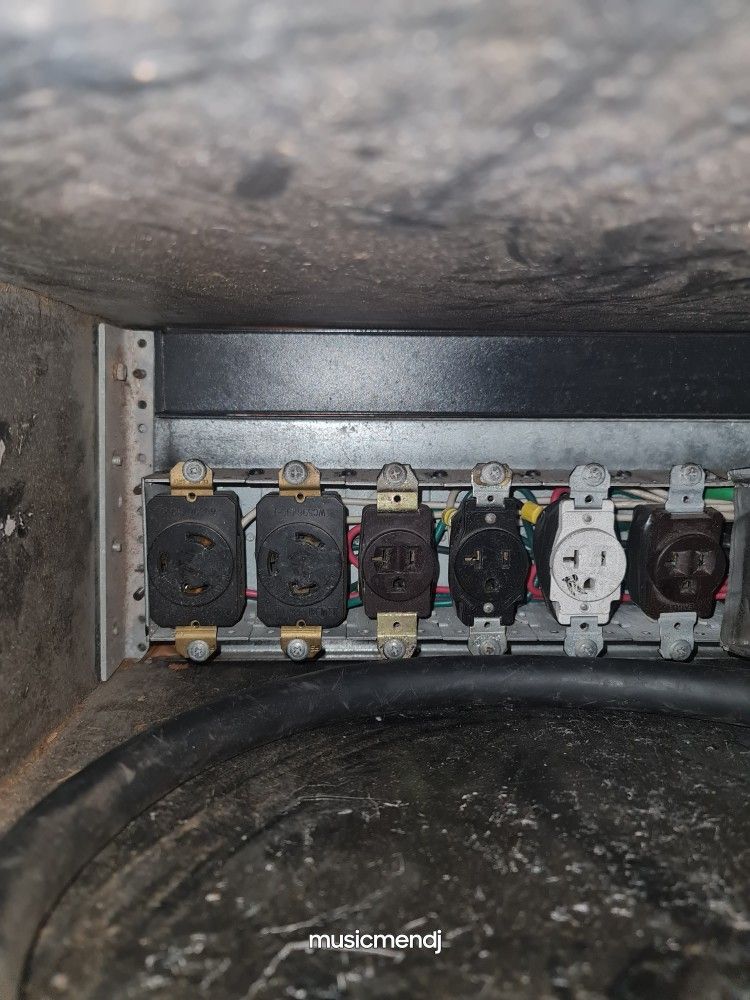 Power Distro Rackmount 50A inlet with 6 outlets (2x30Amp / 4x20Amp receptacles)  in good working condition