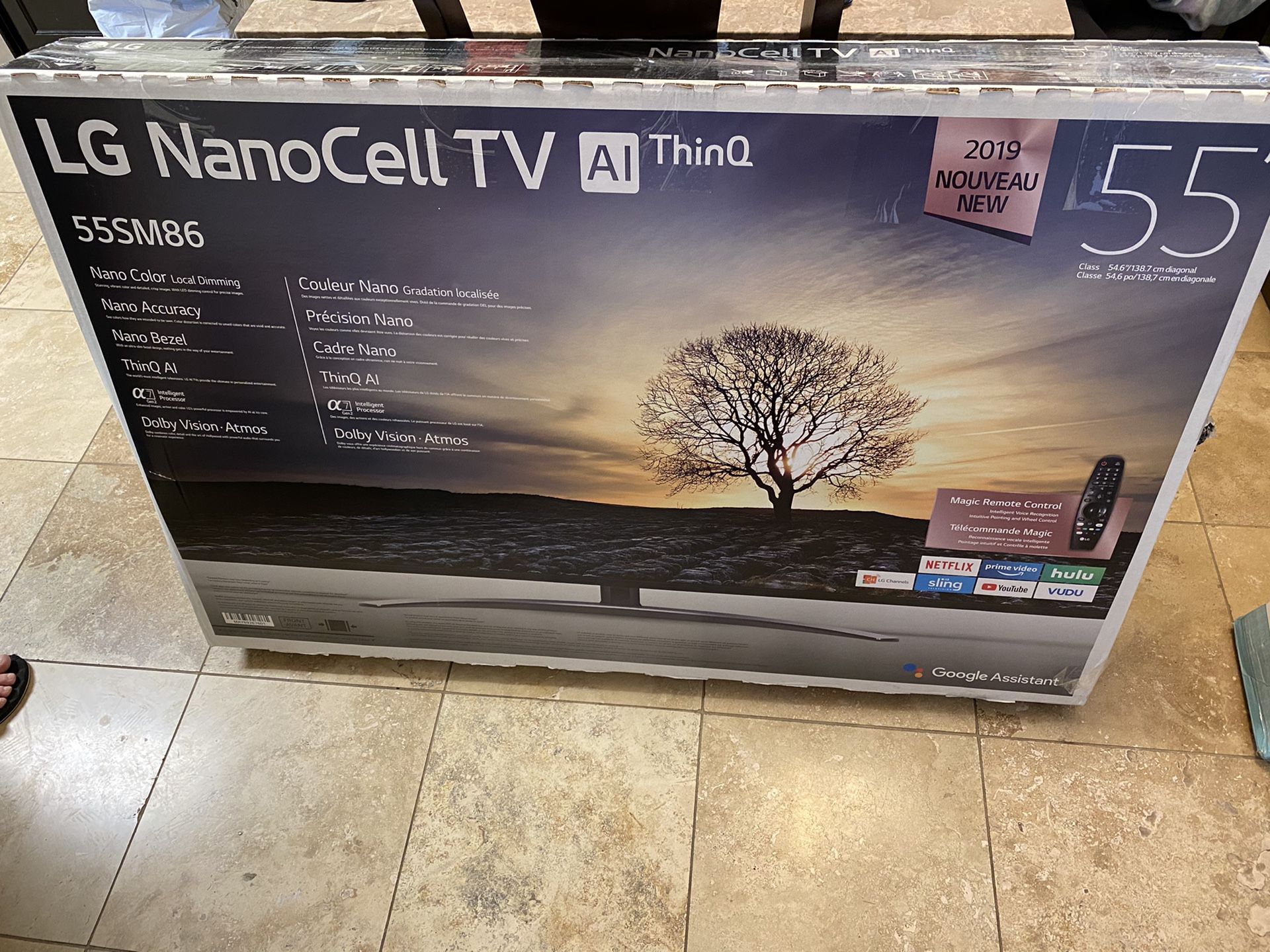 LG 55” NanoCell AI ThinQ Smart TV