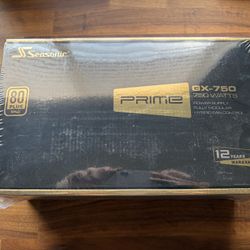 Sea Sonic Prime GX-750 80 Plus Gold Fully Modular ATX Power Supply 750W PSU New