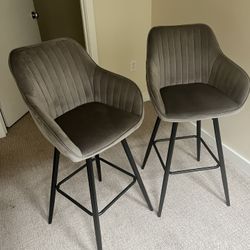 Gray Kitchen Or Bar Stools 