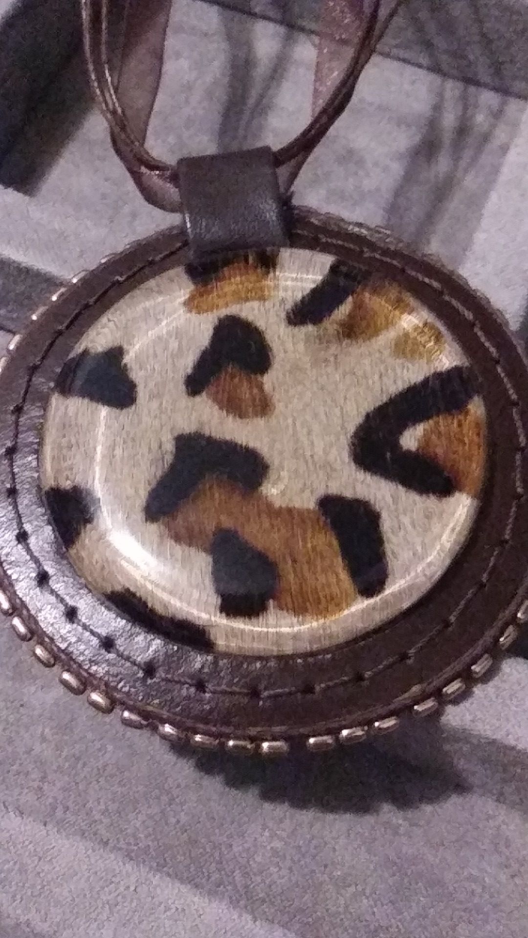 Leopard Print Pendant