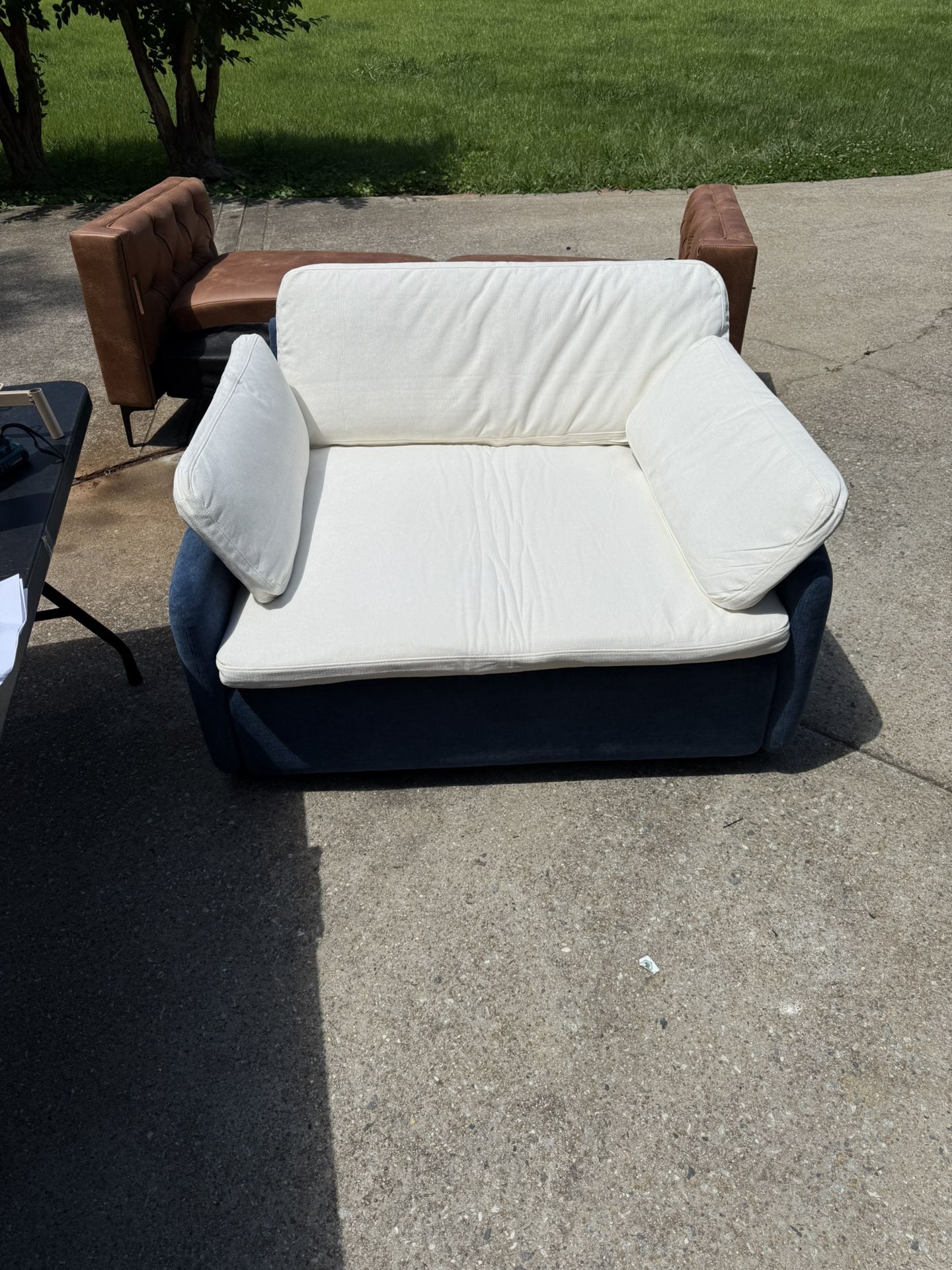 Oversized Chenille Sofa Chair