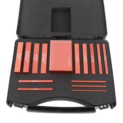 16Pcs Aluminum Alloy Height Measurement Set | 100 Measurements for Woodworking/Table Saw/Drilling | Bright Color Accurate Scale Blocks 1 / 16in - 3 / 
