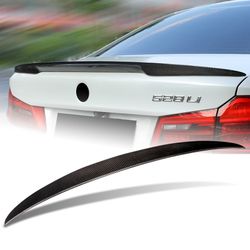 For 17-21 BMW 530i 540i 550i M5 G30 Performance Real Carbon Fiber Trunk Spoiler -(2-SPC-6136-CF