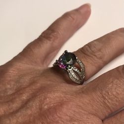 Mystic Topaz 925 Sterling Silver Ring