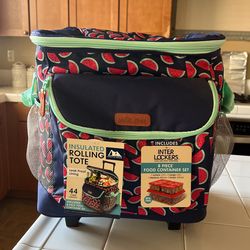 Insulated Rolling Tote