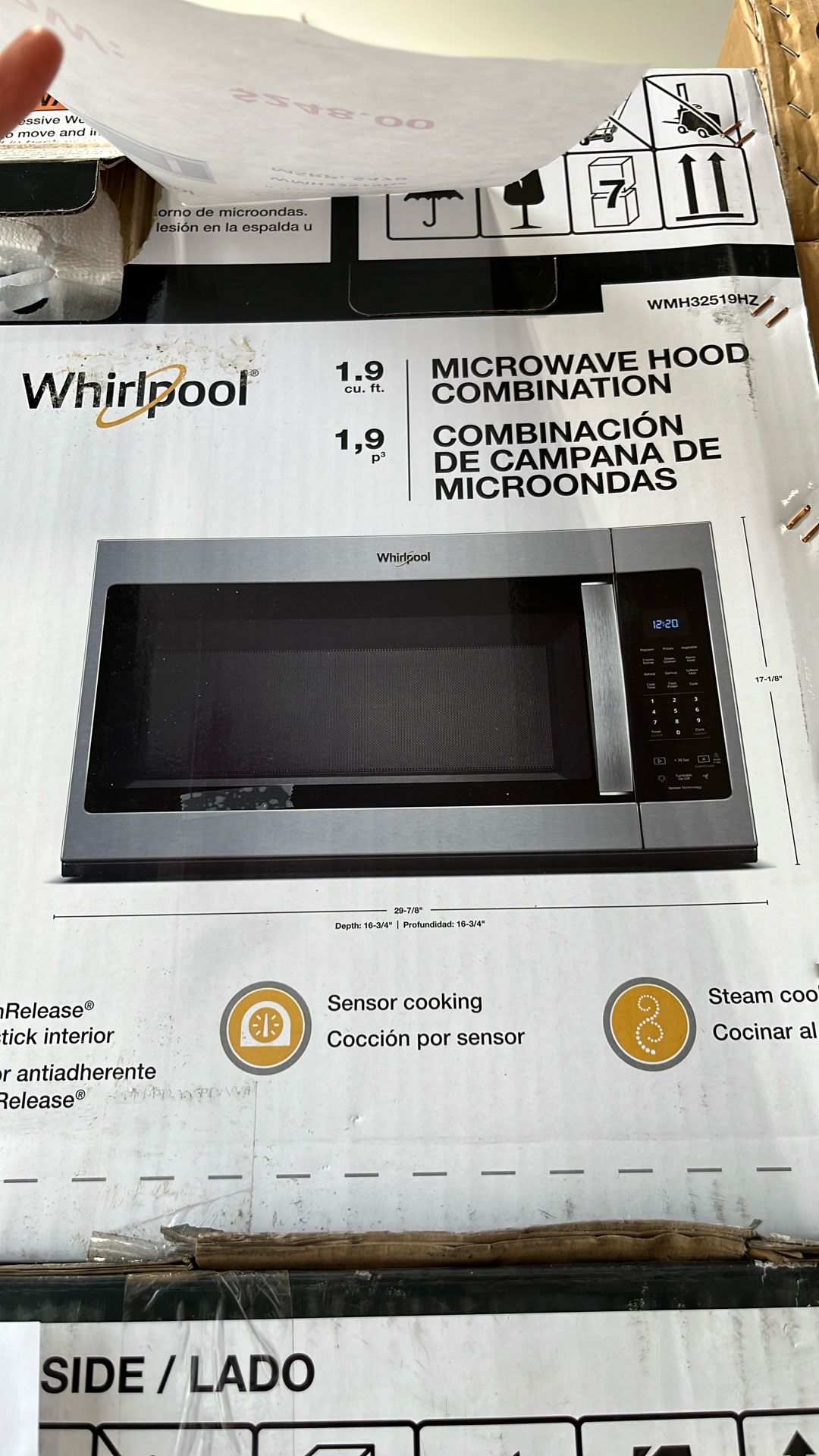Whirlpool 30” Over The Range Microwave