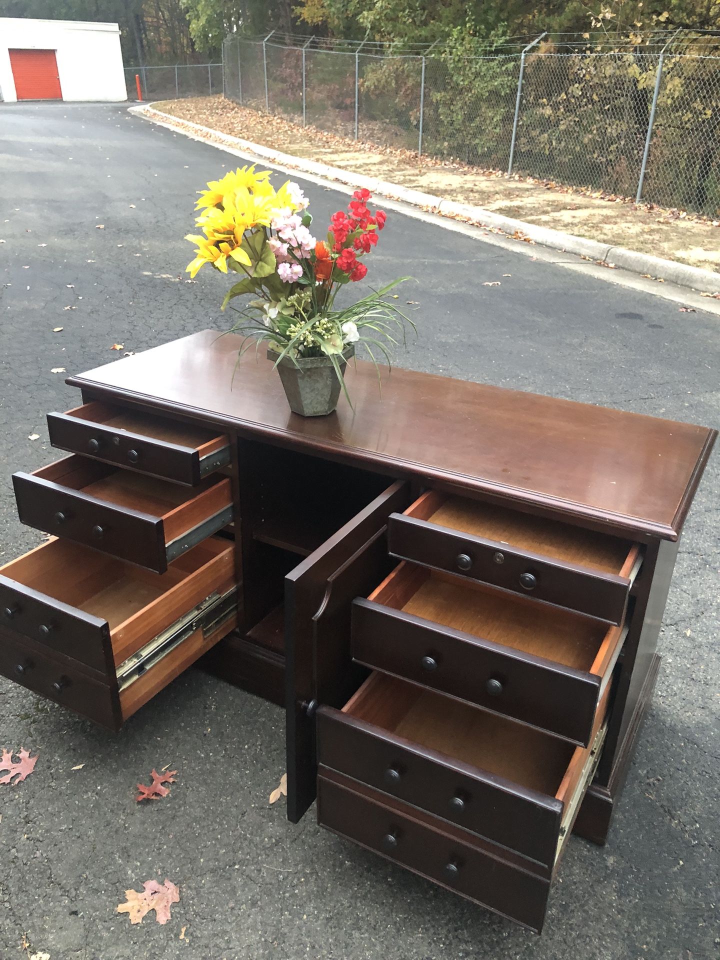 Real Wood Long Dresser With Big Drawers. Drawers Sliding Smoothly. Delivery Available. Se Habla Español