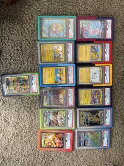 Pokémon PSA slabs