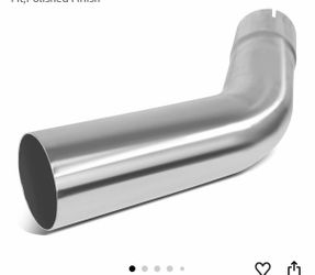 DNA MOTORING ZTL-PP-30-45-SS 45 Degree DIY Custom Mandrel Exhaust Tubing, 3" OD, Stainless Steel,Universal Fit,Polished Finish