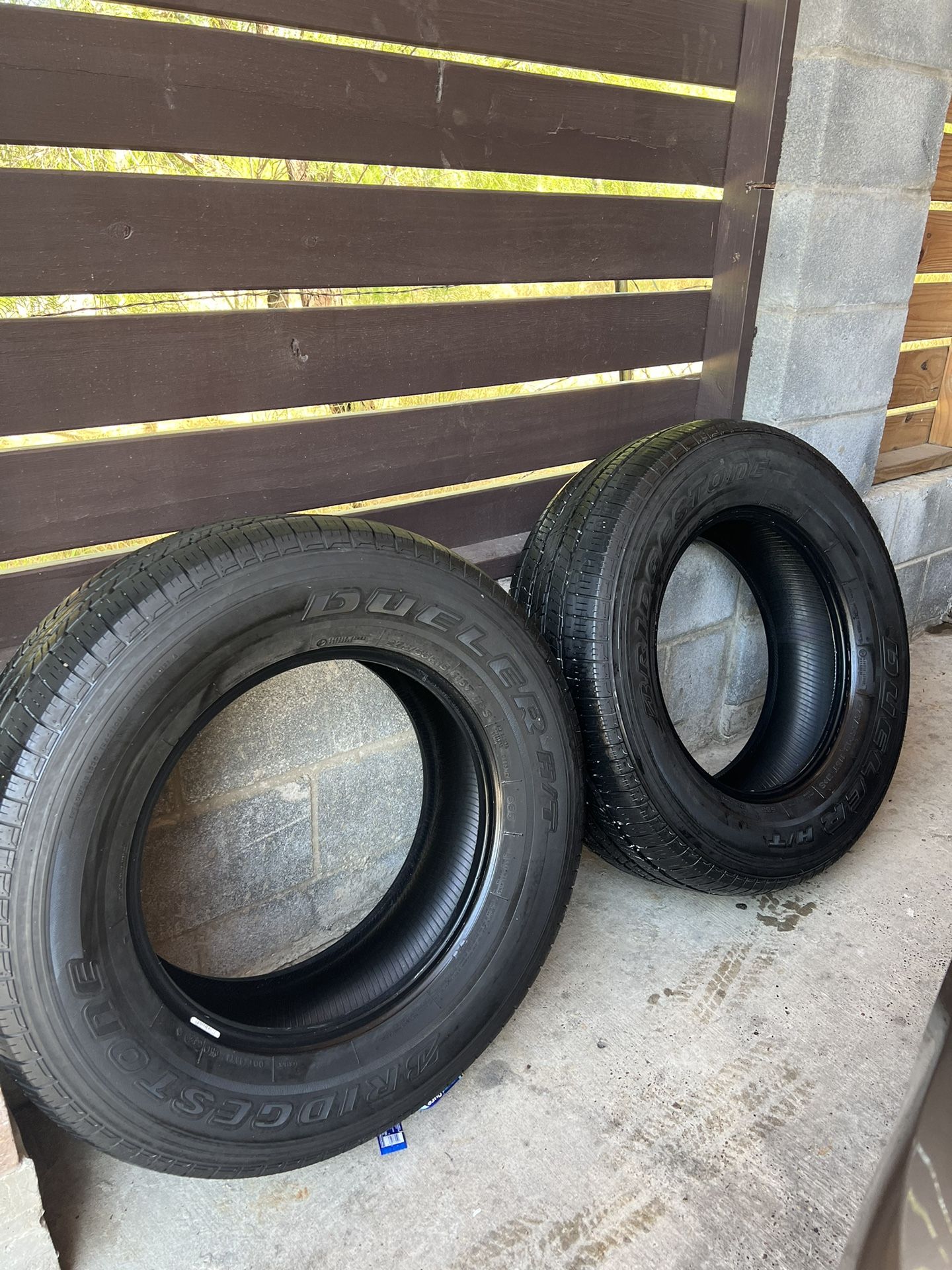 2 Tires Size 275/65R18 Like New $60 Each Or Both For $100