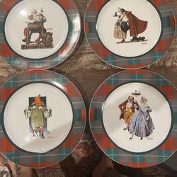Norman Rockwell Christmas Plates