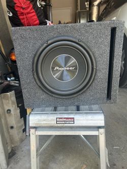 Pioneer 10” Subwoofer Box, Loaded