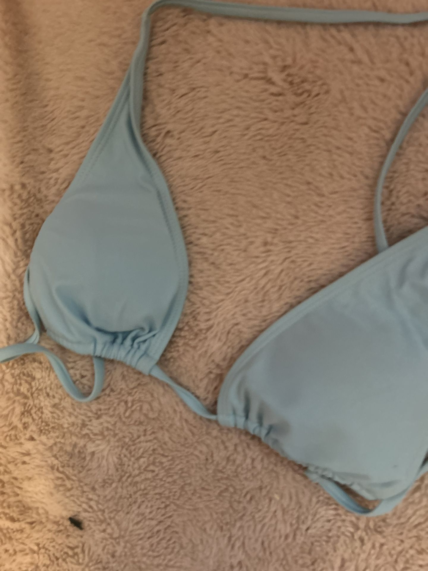 Blue Bikini Top