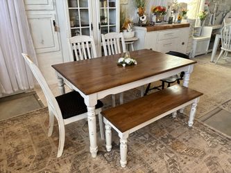Kitchen Table , Bench and Chair Options