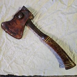 Vintage Hatchet with Leather Sheath